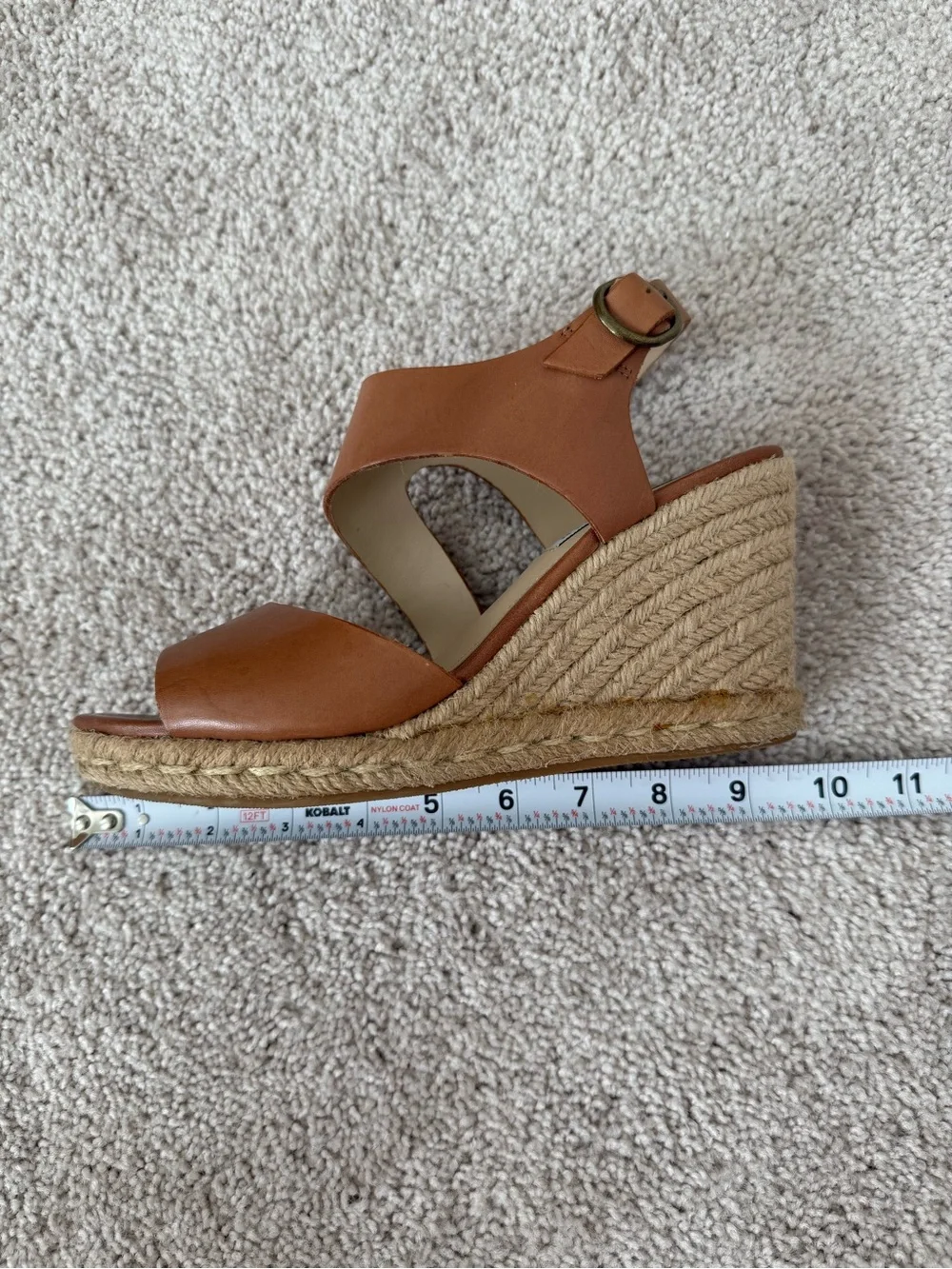 Steve Madden Women’s Tan Espadrille Wedge Sandals 7.5
